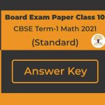 2021 Term I Math Standard Answer Key